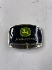 JOHN DEERE SpecCast Green Yellow & Black Pewter Enamel Belt Buckle