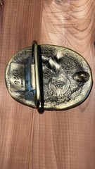 1982 The Great American Buckle Farm Tractor Cornucopia Belt Buckle H1028