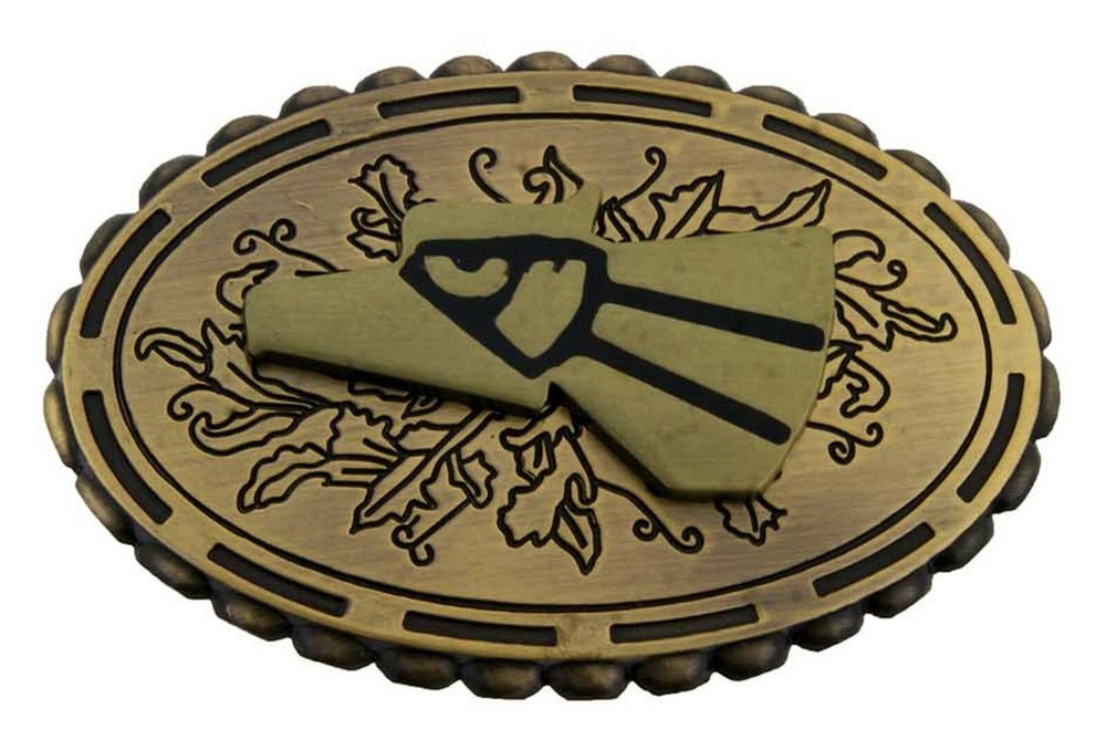 Hecho en Mexico Belt Buckle Brass Metal Eagle Bronze New Cowboy Vaquero Mexican