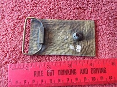 Vintage Belt Buckle Freight Liner Brass Semi truck tractor trailer Go Truckers !