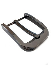 Premium Belt Buckle Men&rsquo;s 40mm Wide Metallic Grey with Laser Finish Belts…