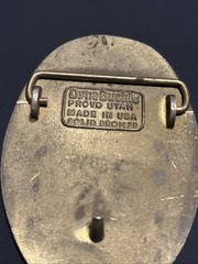 Burris Drilling BDC DynaBuckle Solid Bronze Belt Buckle – Provo Utah MCM