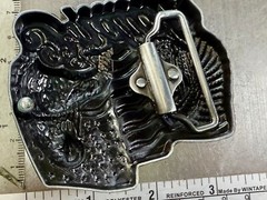 Native American Indian Commemorative Cutout New Belt Buckle – Eagle & USA Flag