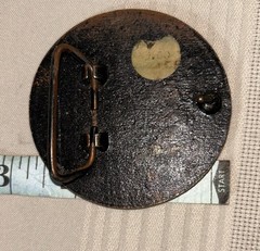 INDIAN HEAD PENNY COIN SHAPED 1877 REPLICA INDIAN MENS METAL BELT BUCKLE