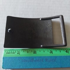 BELT BUCKLE Levi Strauss & Co. Blue Jeans Original Riveted Rectangle Vintage