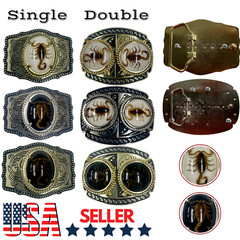 Real Scorpion Handmade Western Rodeo Fashion Cowboy and Cowgirl Belt Buckles