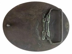 Vintage Patina Cross Engraved Antique Copper Belt Buckle fits 1-1/2&Prime; Strap