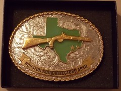 2002 Creative Castings #13226 Houston Gun Collectors Assn Belt Buckle