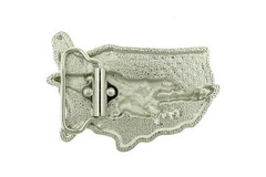 USA Country Flag American Eagle Western Metal Belt Buckle
