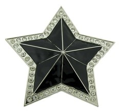 Star Belt Buckle rhinestone sheriff Texas Cowboy girly cowgirl western rodeo new