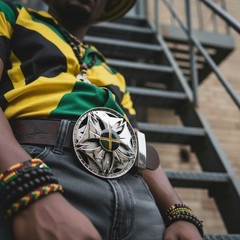 Men Women Silver Metal Fashion Belt Buckle Round Spinning Jamaica Flag Colors