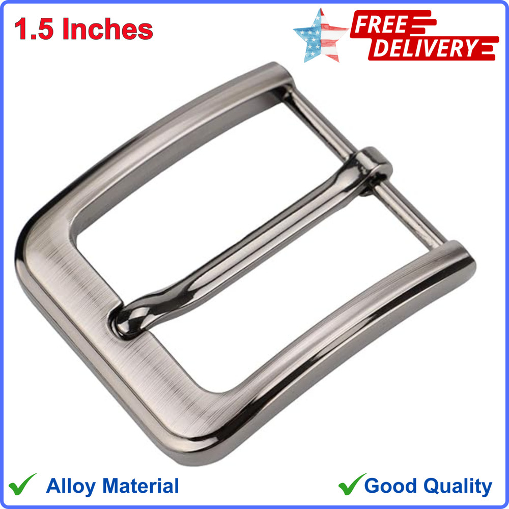 1.5 Inch 38-40 mm Belt Buckle Single Prong Square Replacement Buckle for Unisex
