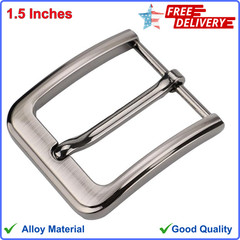 1.5 Inch 38-40 mm Belt Buckle Single Prong Square Replacement Buckle for Unisex
