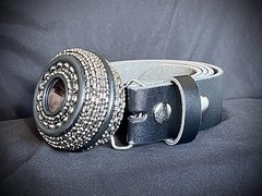 “Exposure 8:15” Belt Buckle Camera Lens Watch Industrial Art OOAK Darren McNeese