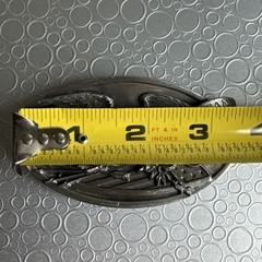 Vintage 1983 Bergamot Brass Works Eagle Belt Buckle Proud To Be An American N146