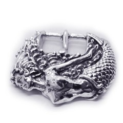 Mermaid Sterling Silver Belt Buckle