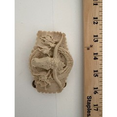 Vintage Longhorn bull head western belt buckle with cowboy and rope motif