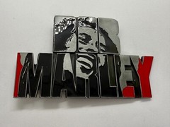 BOB MARLEY Block Letters Jamaica Iconic Reggae Music Artist Reggae Belt Buckle