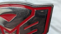 Transformers Belt Buckle Silver & Red Metal 2011 Autobot Emblem 3&Prime; Scratches