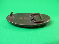 Vintage Oden Football Player Metal Belt Buckle Made In USA