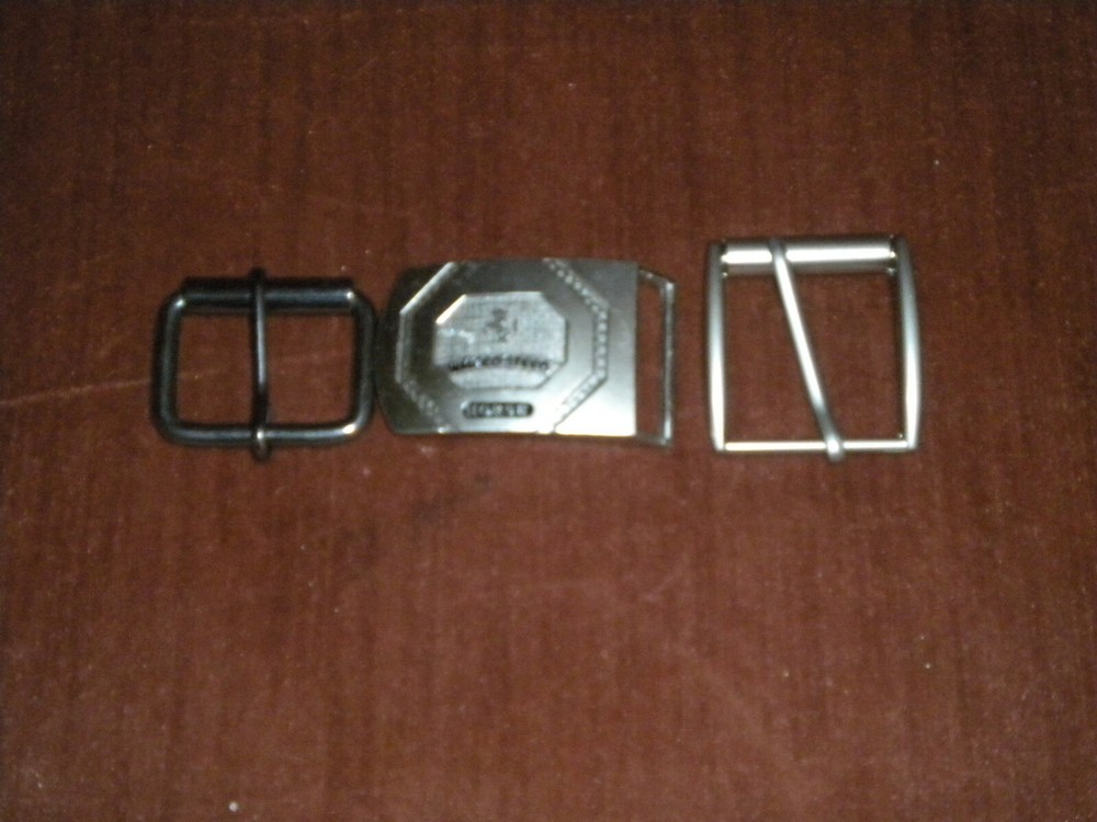 LOTS OF 3 SILVER COLOR BUCKLE FOR 1 1/2 IN WIDE BELT