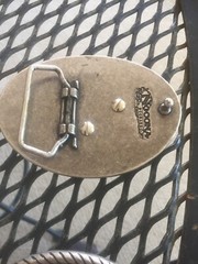 Pair Nocona Western Belt Buckle Longhorn Steer Head Skull Silver And Camo.