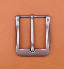 40mm Antique Silver Casual Men Pin Waist Leather Single Prong Clips Belt Buckle