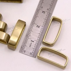 Wholesale Belt Spacer solid brass belt keeper Carved pattern belt Loop 1.5&Prime;40mm