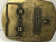 1996 Belt Buckle Handyman Club Of America Life Member Hammer 3 Inch