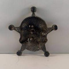 Heavy Metal Mfg Skull Crossbones Pirate Belt Buckle USA Incomplete As-Is
