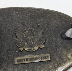 Vintage Grandpa Belt Buckle The Great American Buckle Co. Brass Tone Oval