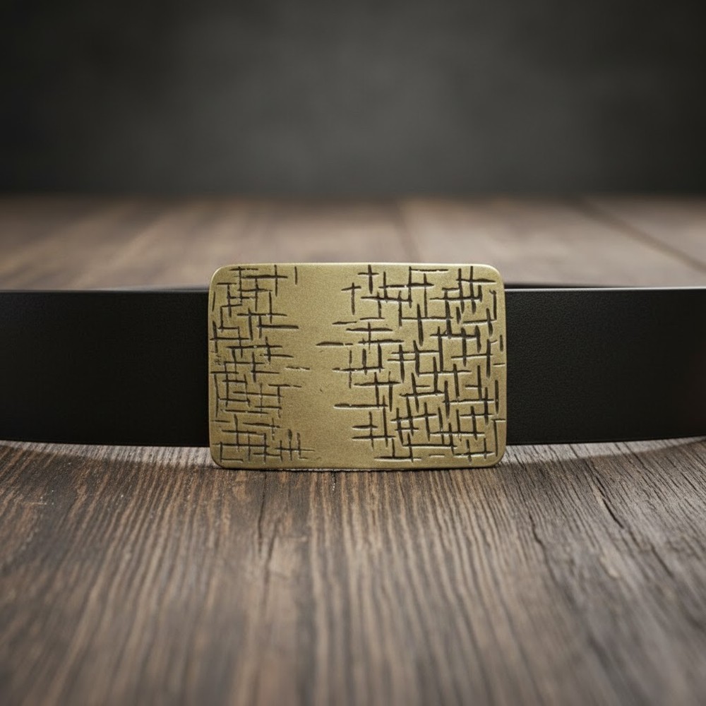 Modern Metal Belt Buckle Rectangle – Clear, Strong and Expressive