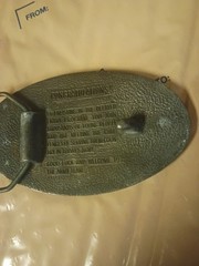Vintage Belt Buckle Solid Brass DELAYED ENTRY PROGRAM UNITED STATES ARMY