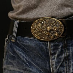 Belt buckle “Petrykivka””, Ornamental belt buckle, Ukrainian belt buckle