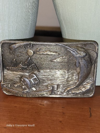 Arroyo Grande Buckle Co. American Fishermen VTG Limited Edition 1983 1294/5000