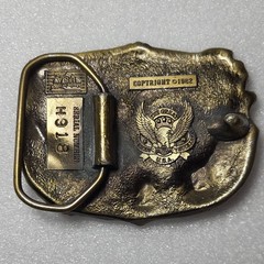 The Great American Buckle Co. Vintage 3pc Western Music Hunting Buckle Lot 3&Prime;