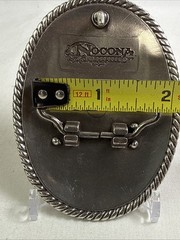 Nocona Men&rsquo;s Oval Scrolled Western Belt Buckle Silver