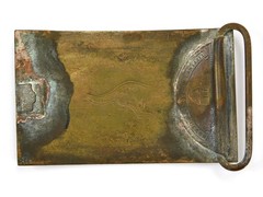Vintage Cobb & Co Speed & Safety Brass Western Belt Buckle
