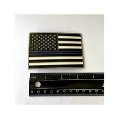 Thin Blue Line Law Enforcement Belt Buckle