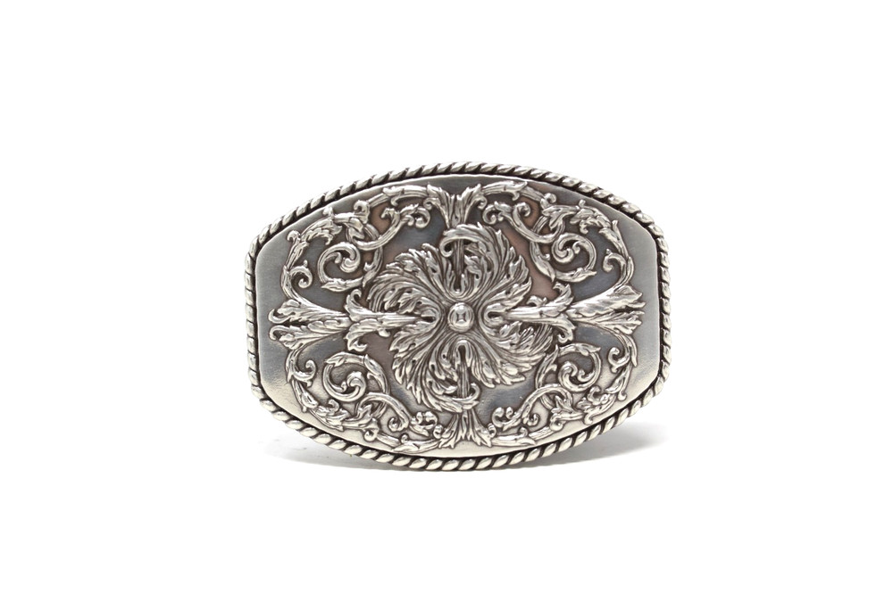 Floral Western Belt Buckle, (1.5 ») Removable Western Buckle