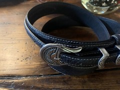 Carlos Ramos Navajo James Reid style Sterling Silver Belt Buckle 36-38✅🦬