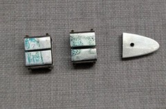 vintage 4PC belt buckle TEXAS custom made GERMAN SILVER nickel silver WESTERN