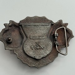 Heavy Metal Buckles Spider Keyhole Rose Belt Buckle