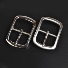 Solid Stainless Belt Buckle Vintage Classical Tongue Pin Hippie for 38/39mm Belt