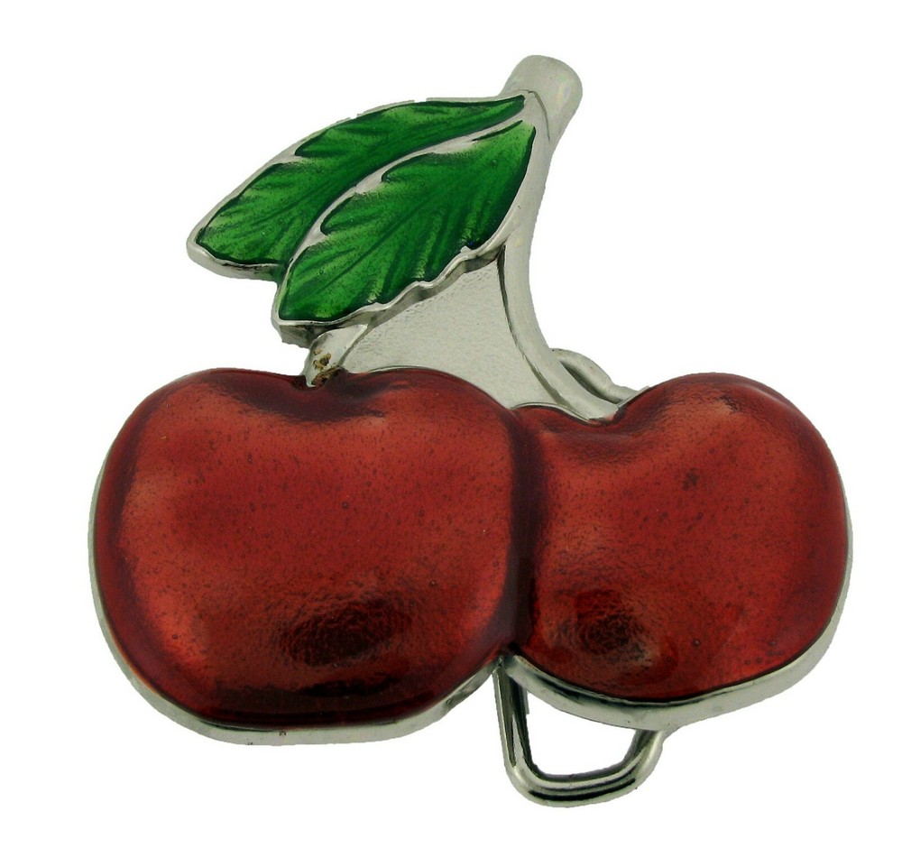 Red Cherry Cherries Metal Belt Buckle Skull Butterfly Fashion Men Women Cowgirl