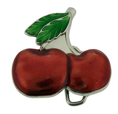 Red Cherry Cherries Metal Belt Buckle Skull Butterfly Fashion Men Women Cowgirl