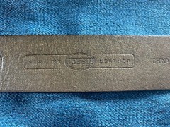 Fossil Belt Hammered Design With Metal Studs Brass Buckle Size Medium
