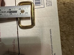 Lot 100 Belt Buckles. Approx. 2 inch X 1 Inch. Steel Buckle with Brass Finish