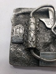 1984 Texas Commemorative Belt Buckle Limited Edition #1326/5000 Pewter Tone