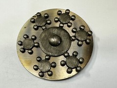 Retro Artisan Metal Work Unique Vintage Round Belt Buckle